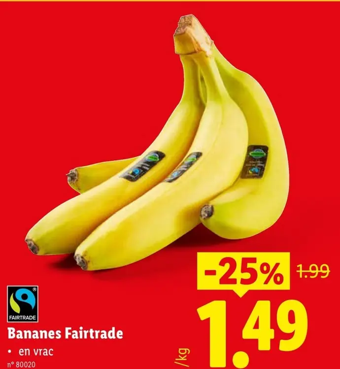 Offre: Bananes Fairtrade