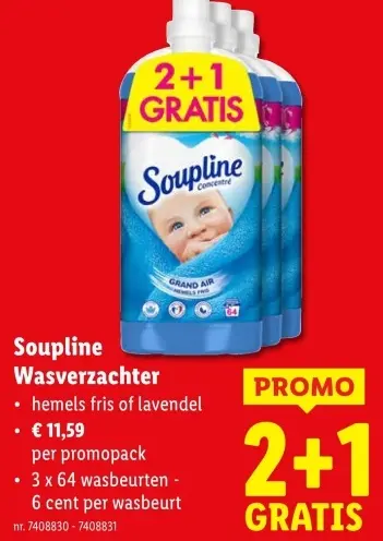 Aanbieding: Soupline Wasverzachter