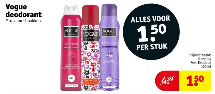 Aanbieding: Vogue deodorant