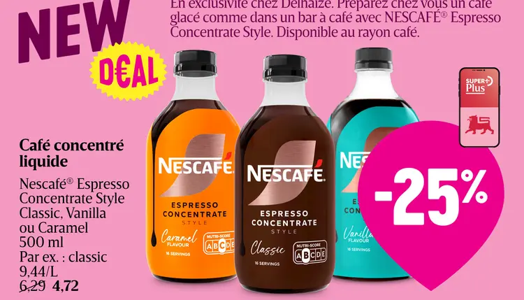 Offre: Café concentré liquide