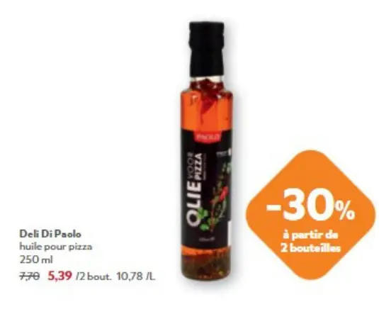 Offre: huile pour pizza