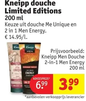 Promotie: Kneipp douche Limited Editions