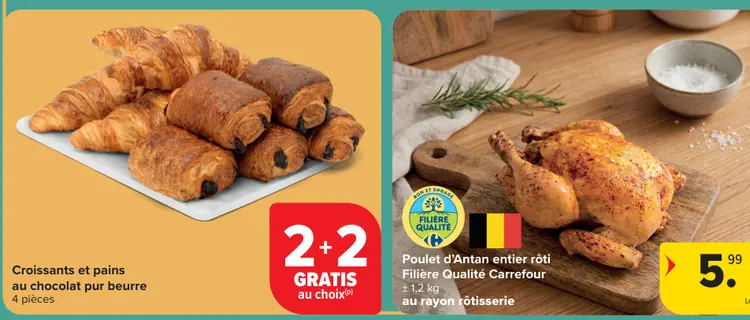Offre: Poulet d'Antan entier rôti