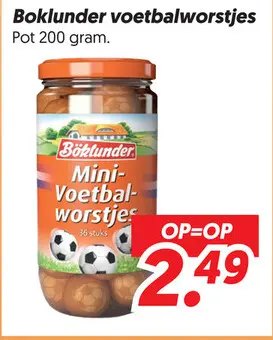 Boklunder voetbalworstjes