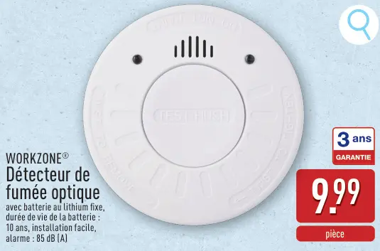 Offre: Détecteur de fumée optique