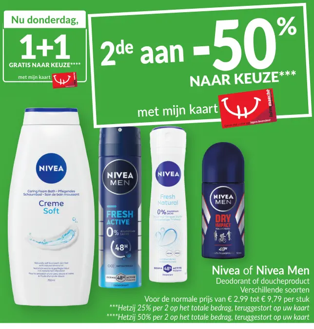 Promotie: Deodorant of doucheproduct