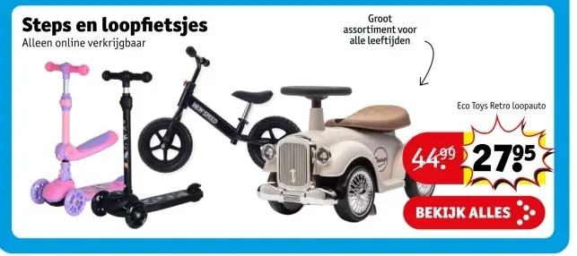 Aanbieding: Eco Toys Retro loopauto
