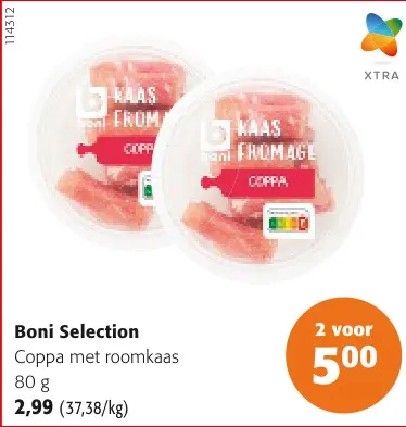 Promotie: Coppa met roomkaas