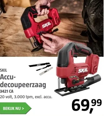Aanbieding: Accu-decoupeerzaag