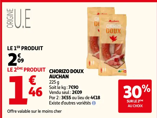 Offre: Chorizo doux