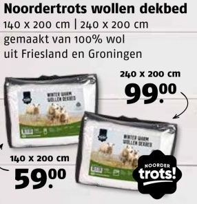 Aanbieding: Noordertrots wollen dekbed