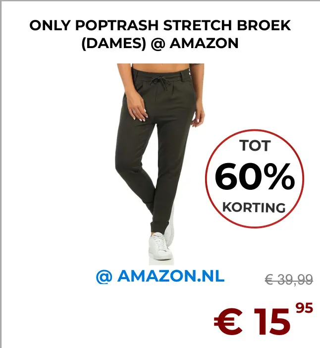 Aanbieding: Poptrash stretch broek