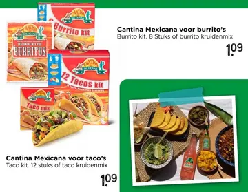 Aanbieding: Cantina Mexicana voor taco's of burrito's