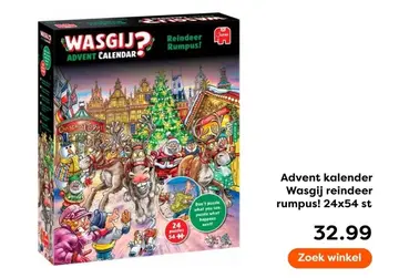 Aanbieding: Advent kalender Wasgij reindeer rumpus!