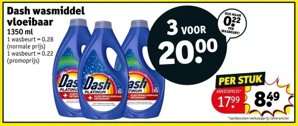 Promotie: Wasmiddel vloeibaar