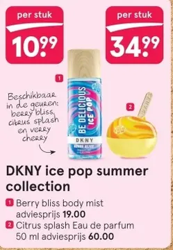 Aanbieding: DKNY ice pop summer collection