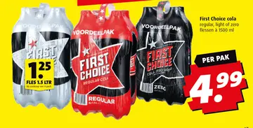 Aanbieding: First Choice cola