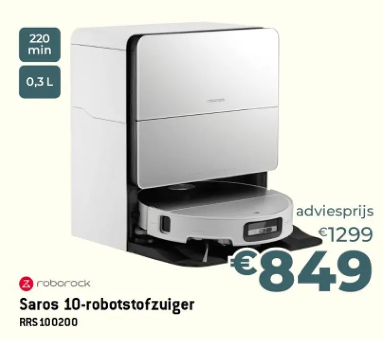 Promotie: Saros 10-robotstofzuiger