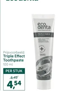Promotie: Triple Effect Toothpaste