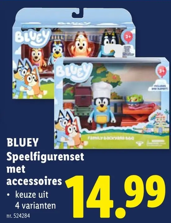 Promotie: BLUEY Speelfigurenset