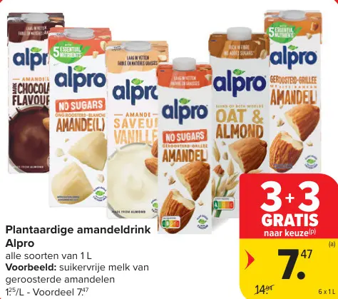 Promotie: Plantaardige amandeldrink