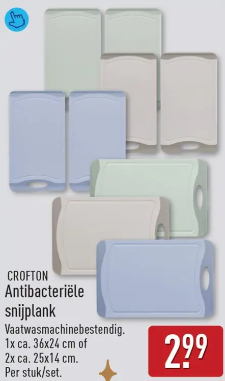 Aanbieding: Antibacteriële snijplank