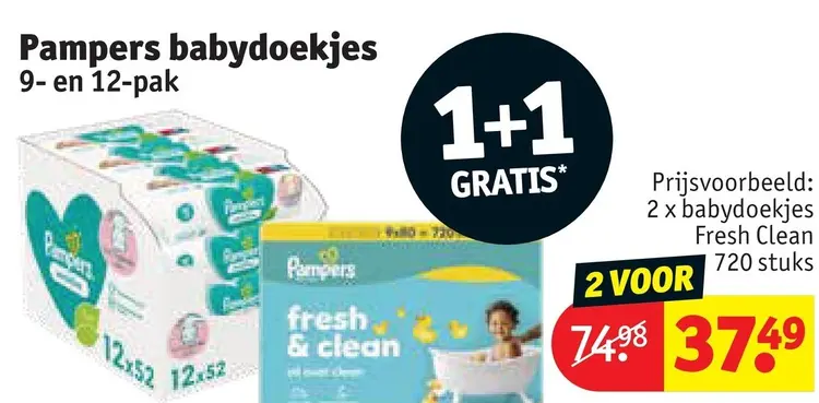 Promotie: Pampers babydoekjes