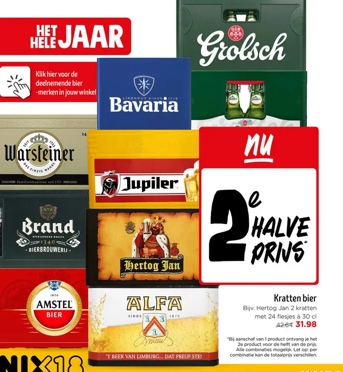 Aanbieding: Kratten bier