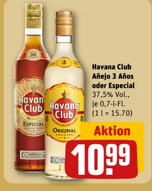 Aanbieding: Havana Club Añejo 3 Años oder Especial