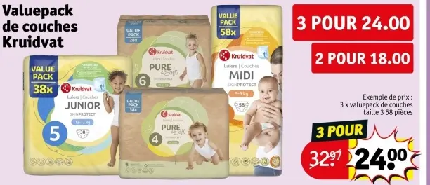 Offre: Valuepack de couches