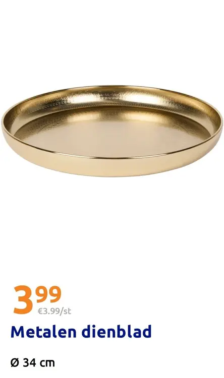 Aanbieding: Metalen dienblad