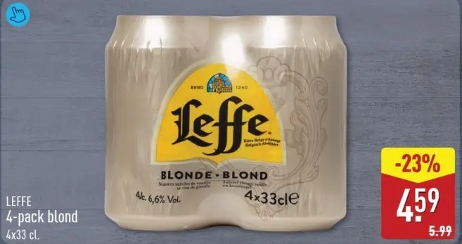 Aanbieding: Leffe 4-pack blond