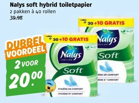 Aanbieding: soft hybrid toiletpapier