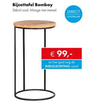 Aanbieding: Bombay bijzettafel