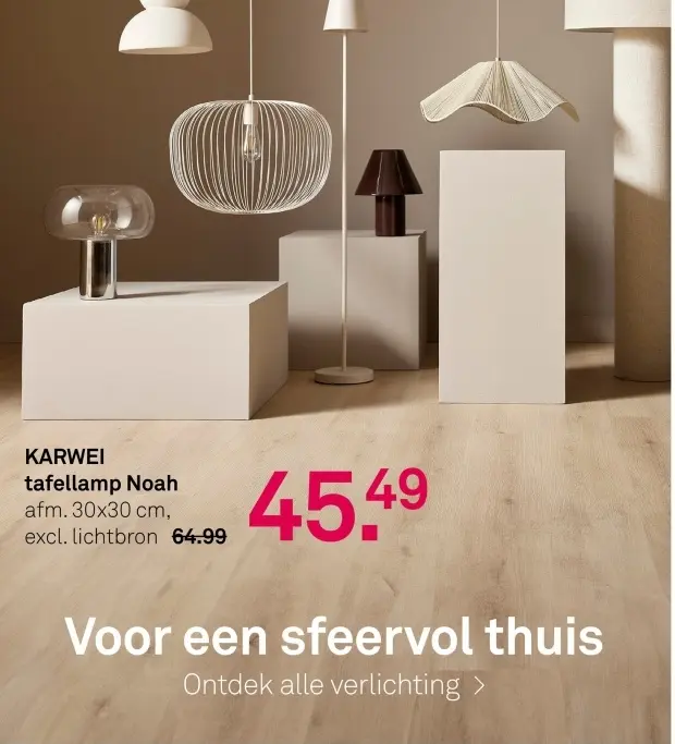 Aanbieding: tafellamp Noah