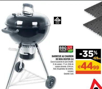 Aanbieding: Barbecue au charbon de bois dexter 2.0
