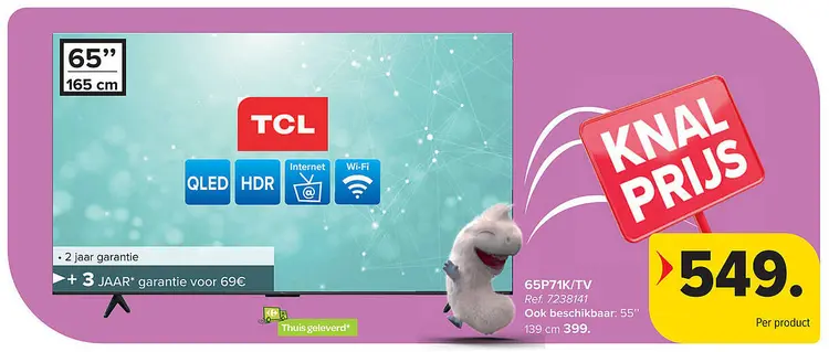 Aanbieding: TV 65P71K/TV