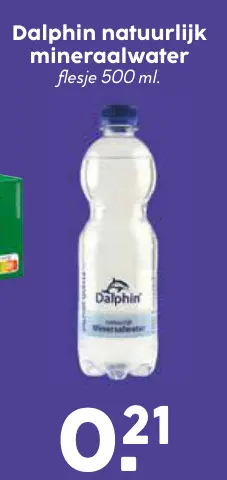 Aanbieding: Dalphin natuurlijk mineraalwater