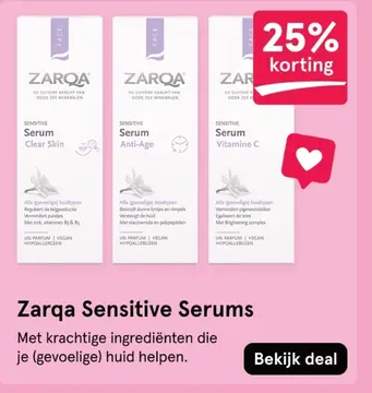 Aanbieding: Zarqa Sensitive Serums