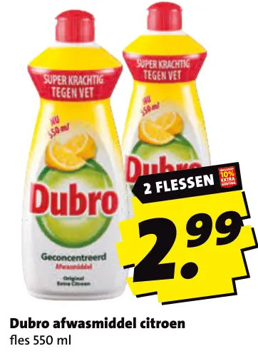 Aanbieding: Afwasmiddel citroen