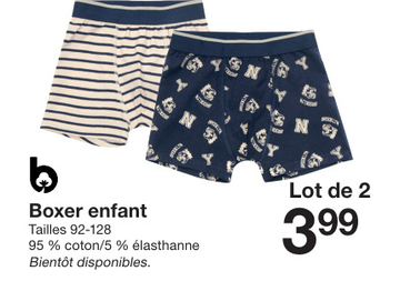 Offre: Boxer enfant