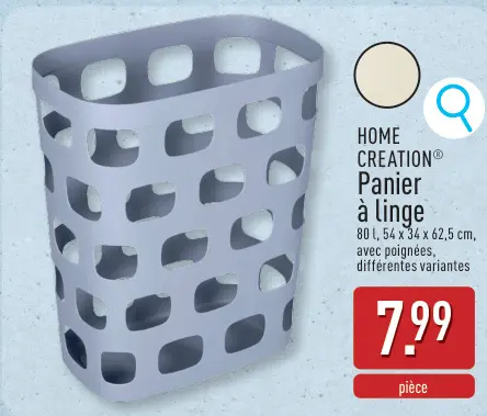 Offre: HOME CREATION® Panier à linge