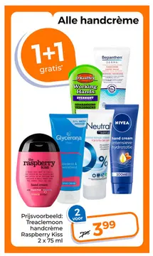 Aanbieding: Treaclemoon handcrème Raspberry Kiss