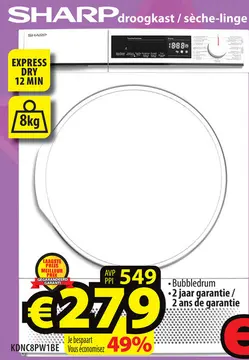 Aanbieding: droogkast / sèche-linge