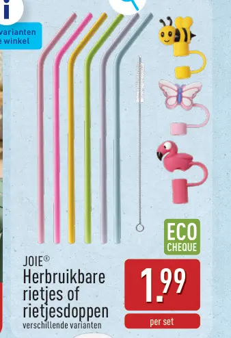 Promotie: Herbruikbare rietjes of rietjesdoppen