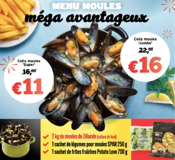 Offre: Menu moules