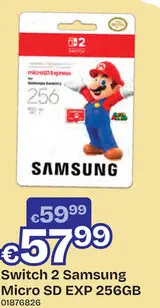 Aanbieding: Switch 2 Samsung Micro SD EXP 256GB