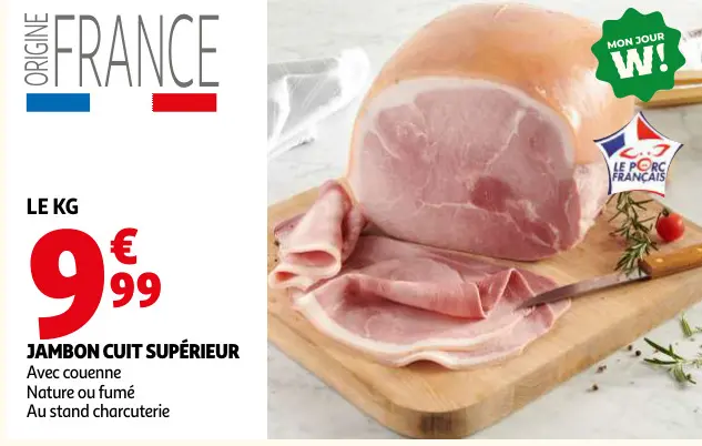 Promotie: Jambon cuit supérieur