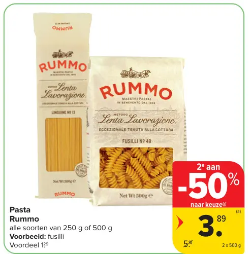 Promotie: Pasta