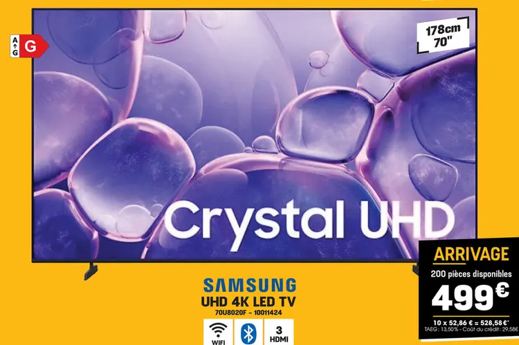 Offre: Samsung uhd 4k led tv